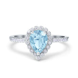 Art Deco Teardrop Pear Ring