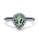 Art Deco Teardrop Pear Ring