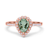 Art Deco Teardrop Pear Ring