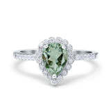 Art Deco Teardrop Pear Ring