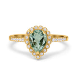 Art Deco Teardrop Pear Ring