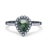 Art Deco Teardrop Pear Ring