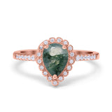 Art Deco Teardrop Pear Ring