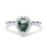 Art Deco Teardrop Pear Ring