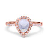 Art Deco Teardrop Pear Ring