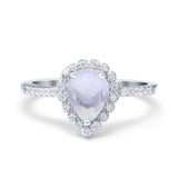 Art Deco Teardrop Pear Ring