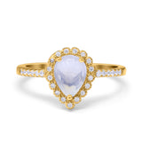 Art Deco Teardrop Pear Ring