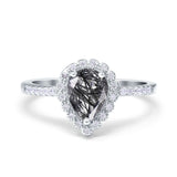 Art Deco Teardrop Pear Ring