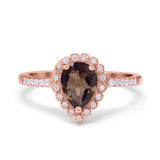 Art Deco Teardrop Pear Ring