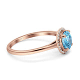 Round Halo Natural Diamond Ring