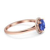 Round Halo Natural Diamond Ring
