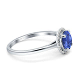 Round Halo Natural Diamond Ring