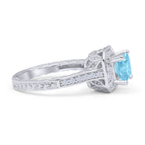 Art Deco Round Solitaire Gold Ring