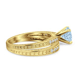 Round Two Piece Gold Ring