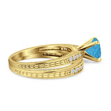 Round Two Piece Gold Ring