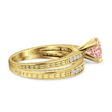 Round Two Piece Gold Ring