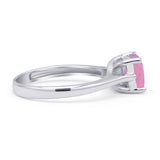 Princess Cut Solitaire Gold Ring