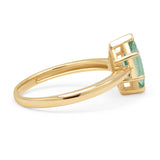 Art Deco Marquise Solitaire Gold Ring