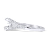 Round Split Shank Diamond Ring