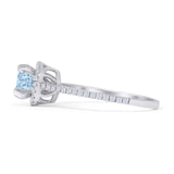 Round Halo Diamond Gold Ring