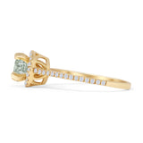 Round Halo Diamond Gold Ring