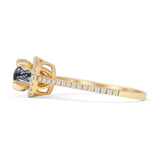 Round Halo Diamond Gold Ring