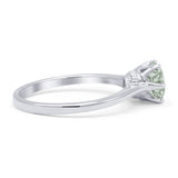 Art Deco Round Solitaire Gold Ring