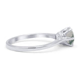 Art Deco Round Solitaire Gold Ring