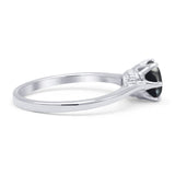 Art Deco Round Solitaire Gold Ring