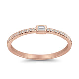 Baguette Stackable Natural Diamond Band