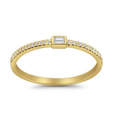 Baguette Stackable Natural Diamond Band
