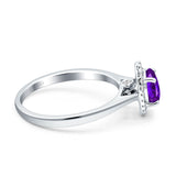 Oval Halo Natural Diamond Ring