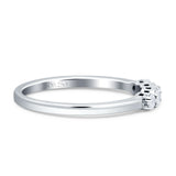 Five Stone Ring Stackable Band