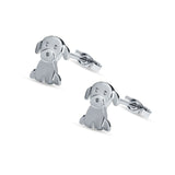Puppy Stud Earrings 925 Sterling Silver