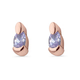 Lavender CZ Earrings