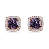 Cushion Cut Stud Earrings
