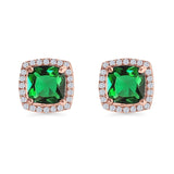 Cushion Cut Stud Earrings