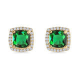 Cushion Cut Stud Earrings