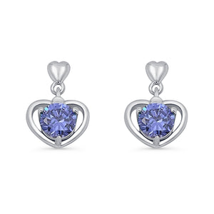 Heart Stud Earrings