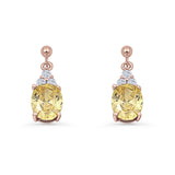 Oval Stud Earrings