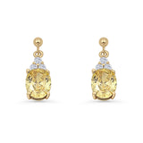 Oval Stud Earrings