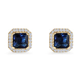 Cushion Cut Stud Earring