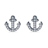 Anchor Stud Earring