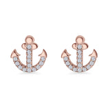 Anchor Stud Earring