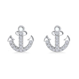 Anchor Stud Earring