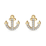 Anchor Stud Earring