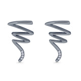 Zigzag Stud Earrings