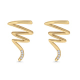 Zigzag Stud Earrings