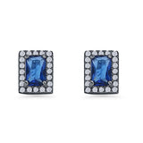 Rectangle Stud Earrings