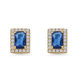 Rectangle Stud Earrings